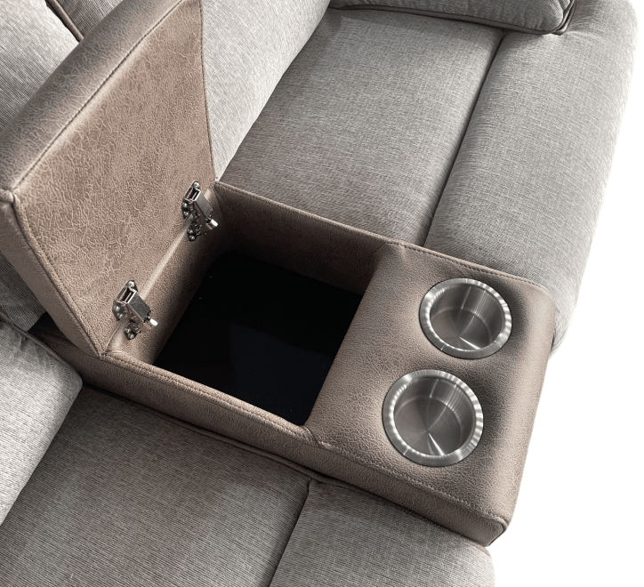 GIE Sofa JESSICA CORNER SOFA MANUAL RECLINER by GIE