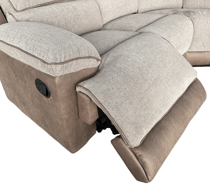 GIE Sofa JESSICA CORNER SOFA MANUAL RECLINER by GIE