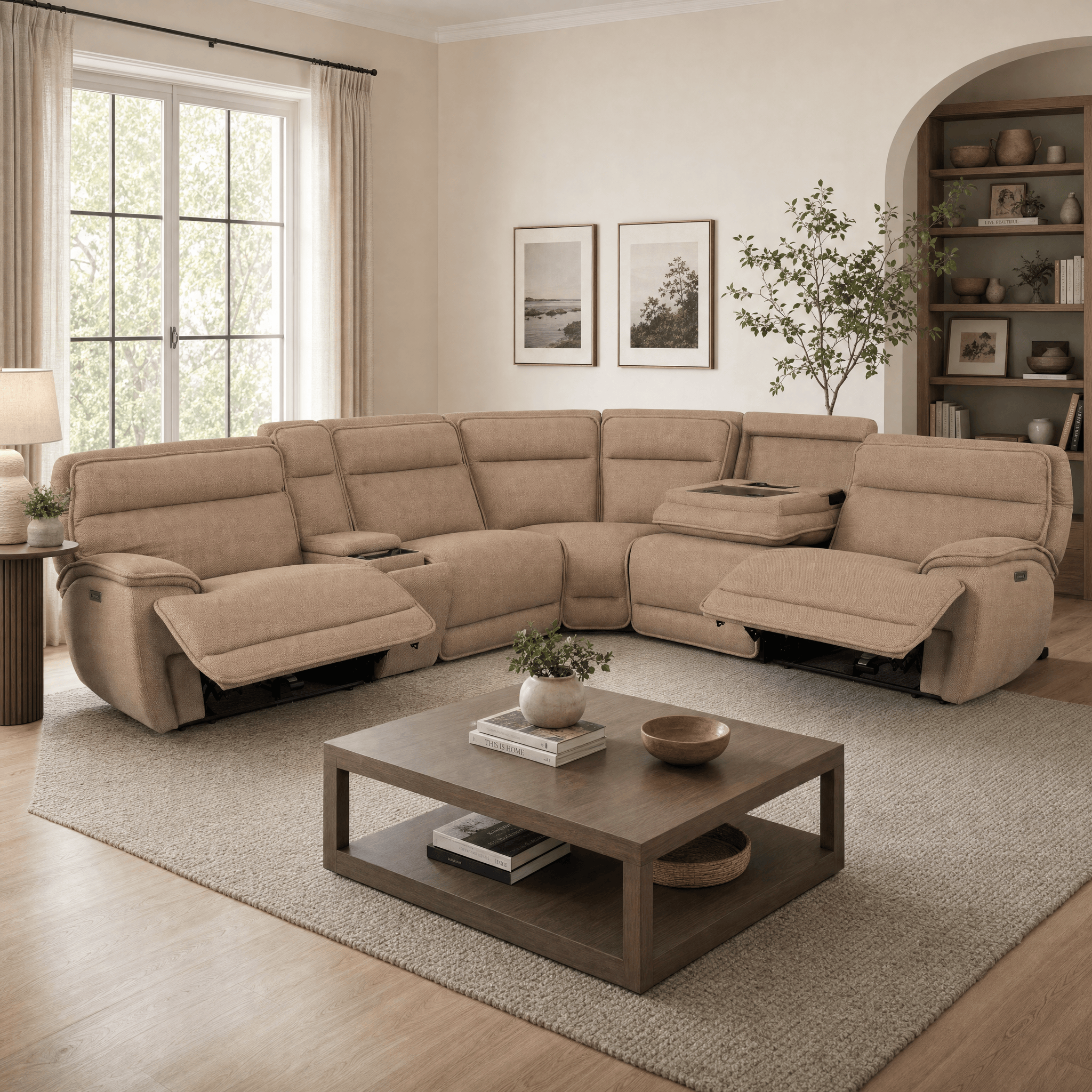 GIE Sofa LOUISE MODULAR RECLINER SOFA COLLECTION by GIE