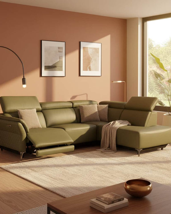 THE MILAN FOREST GREEN ELECTRIC CORNER SUITE by GIE