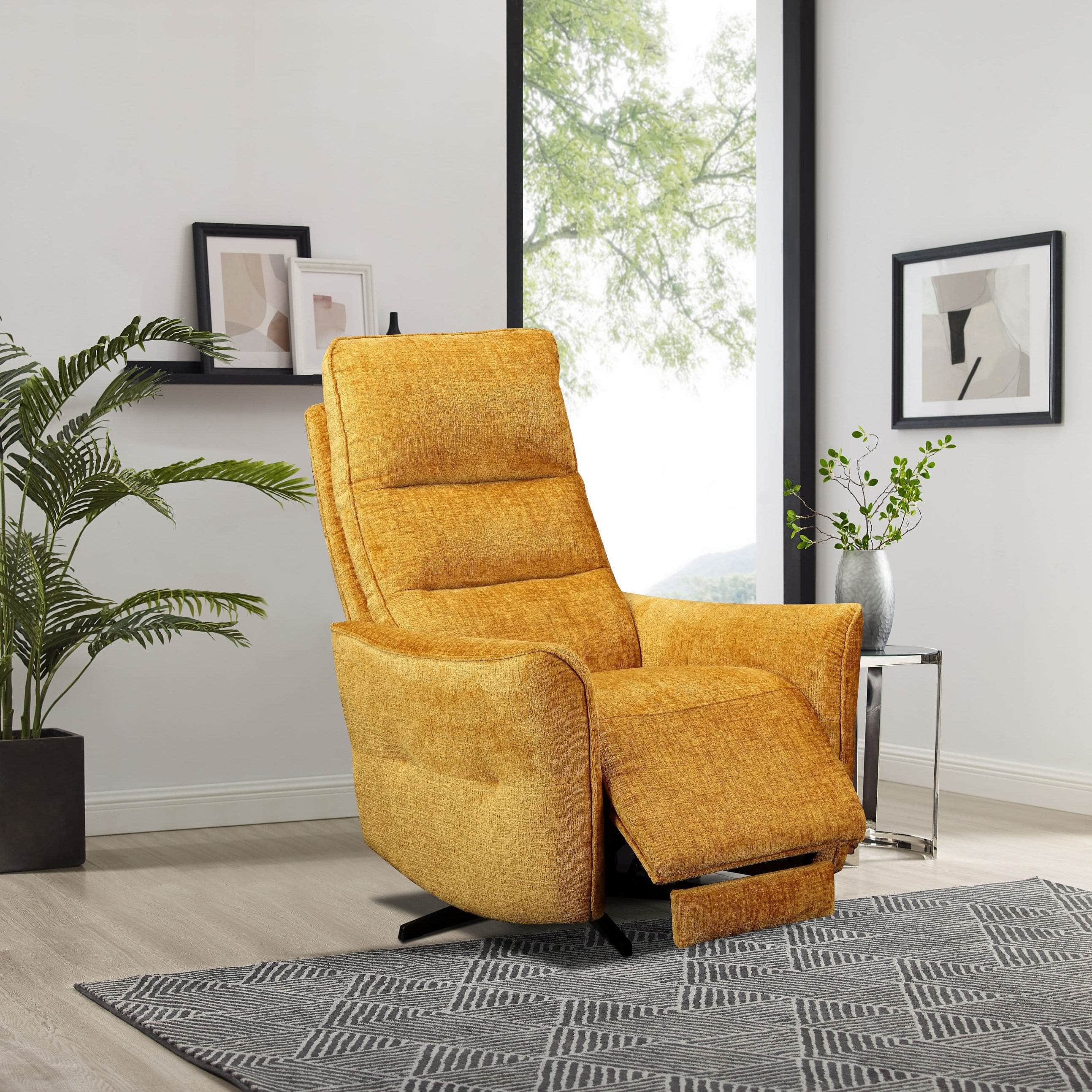 GIE Sofa Turmeric 1 Seater Recliner SOFIA FABRIC SOFA COLLECTION by GIE