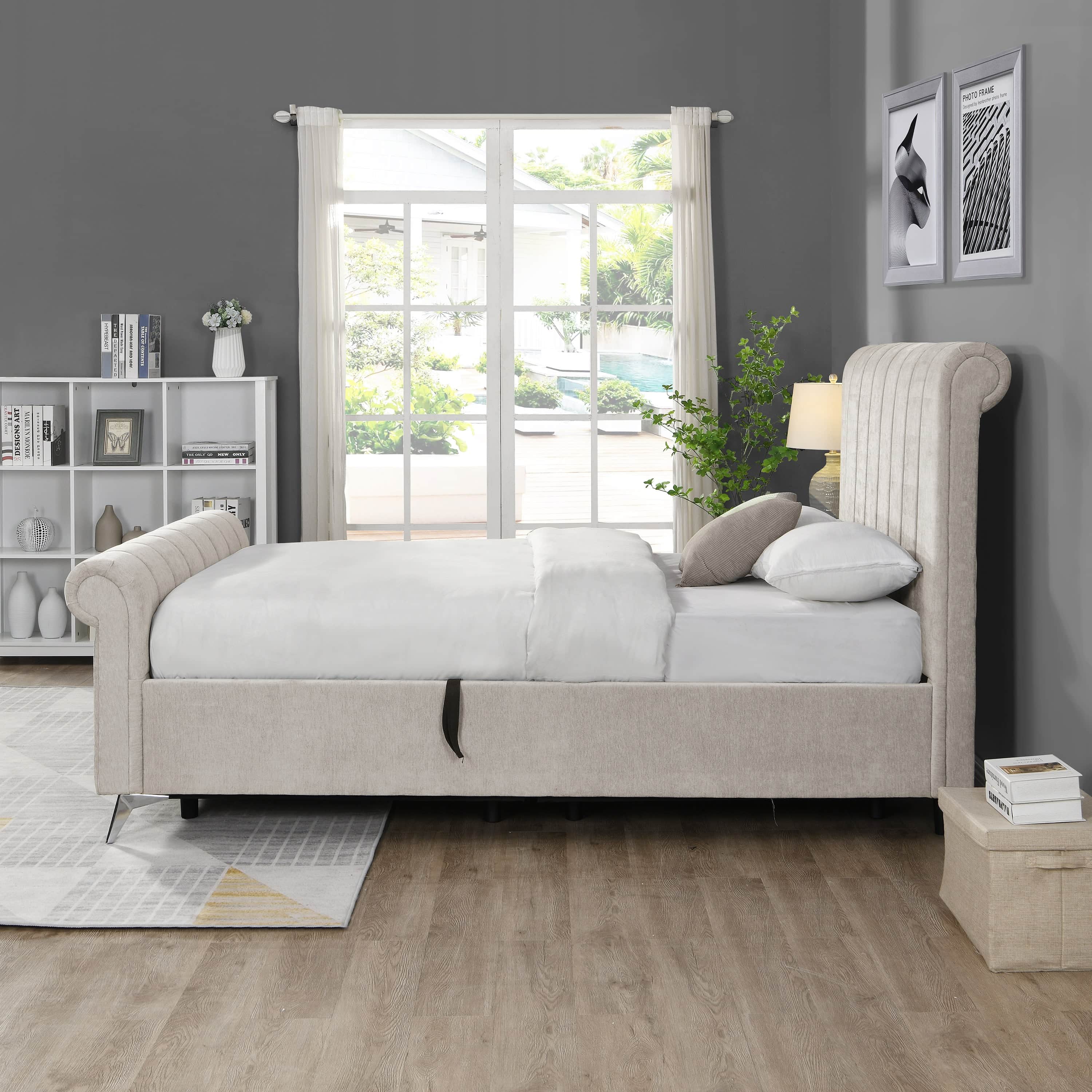 GIE Storage Bed Base & Headboard CARLOW SIDE LIFT STORAGE BED