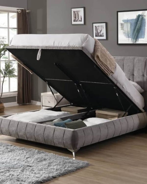 LIMERICK 4ft6 DOUBLE STORAGE BED & SERENITY PLUSH MATTRESS BUNDLE
