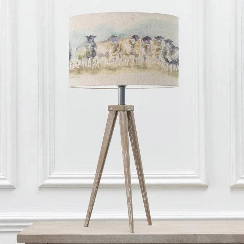 Hazelwood Interiors ARATUS & COMEBY EVA COMPLETE TABLE LAMP LINEN