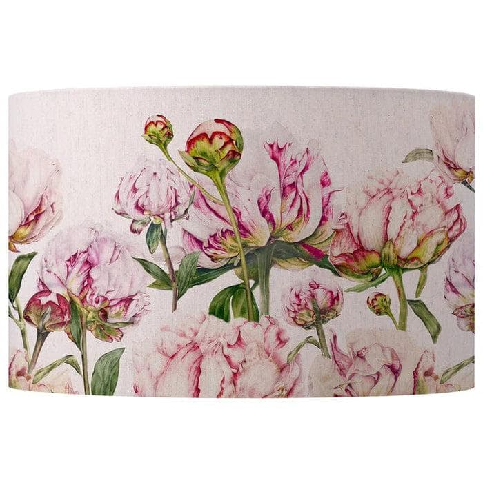 Hazelwood Interiors Marie Burke Heligan Linen Fuchsia shade and Aratus table lamp