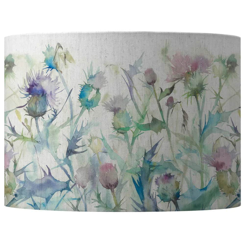 SOLENSIS GREY FLOOR LAMP BASE & CIRSIUM DAMSON SHADE BUNDLE by Voyage Maison