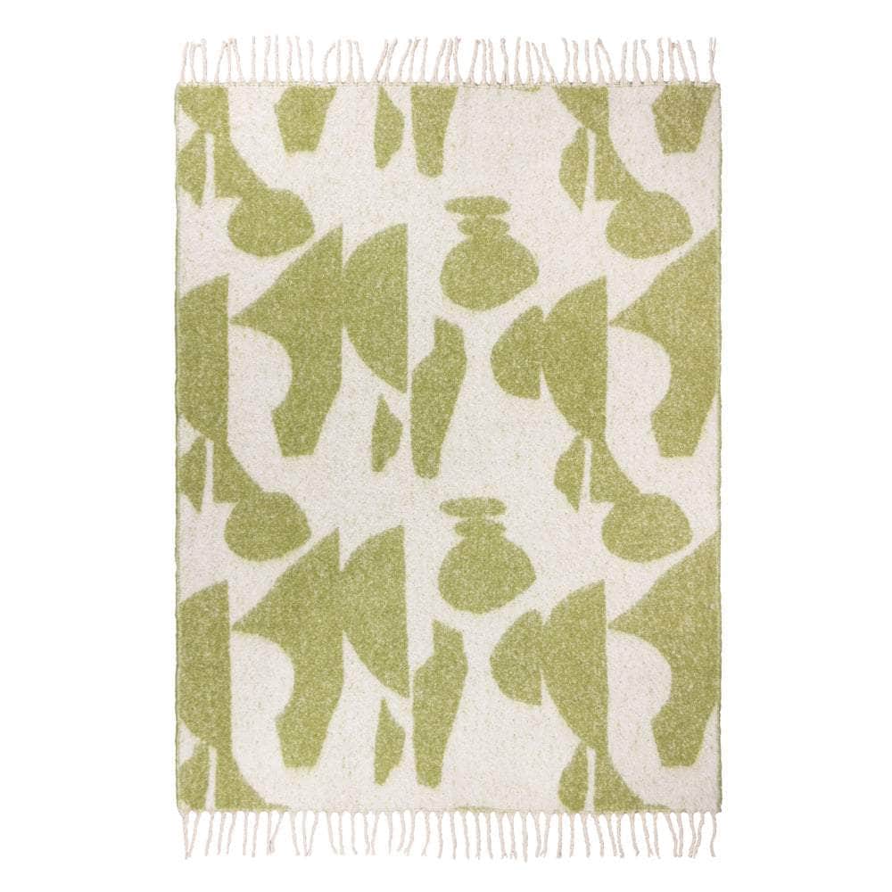 Hoem (Riva Home) Throw META THROW Olive | Natural | Marshmallow | Dusk by HÖEM