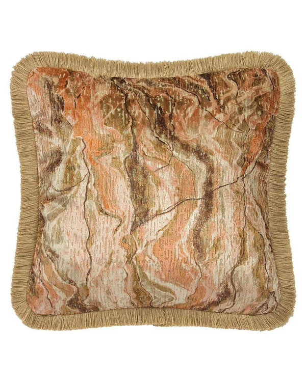 ILIV Illusion Amber Cushion | Abstract Jacquard & Velvet