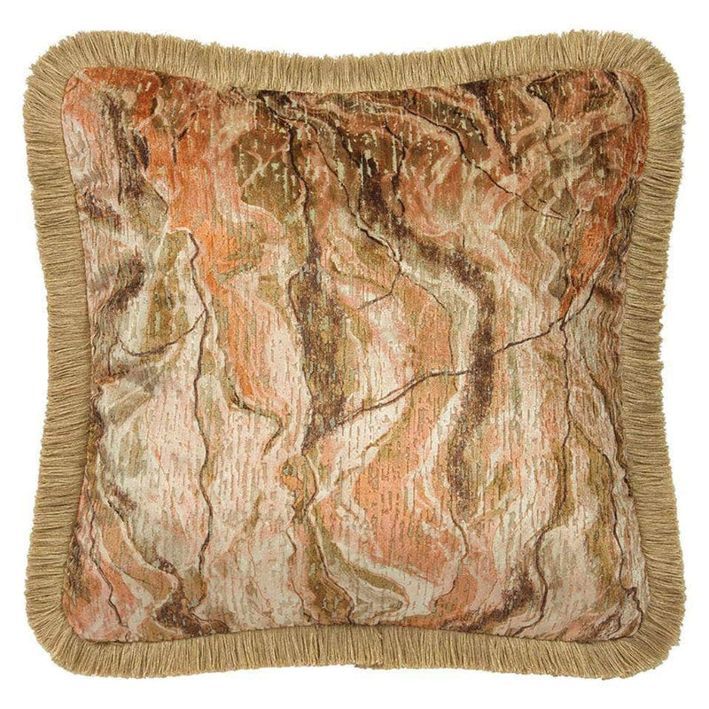 ILIV Illusion Amber Cushion | Abstract Jacquard & Velvet