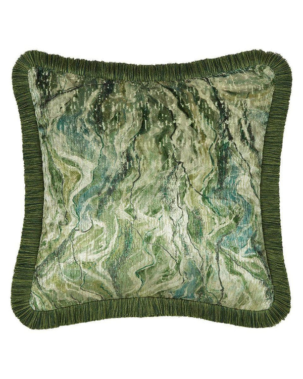 ILIV Illusion Moss Cushion | Abstract Jacquard & Velvet