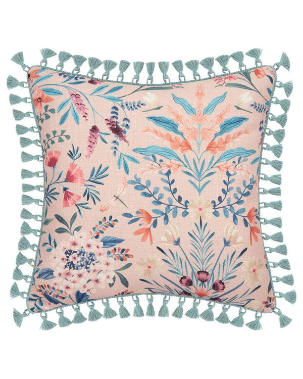ILIV Jardine Rosa Cushion | Watercolour Floral Velvet