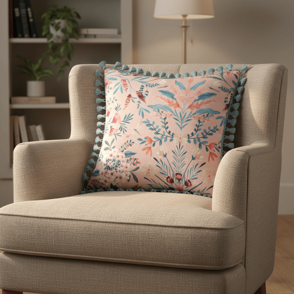 ILIV ILIV Cushion ILIV Jardine Rosa Cushion | Watercolour Floral Velvet