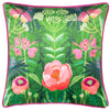 Kate Merritt Designs (Riva Home) Kate Merritt Cushion Kate Merritt Spring Blooms Illustrated Cushion in Green/Fuchsia