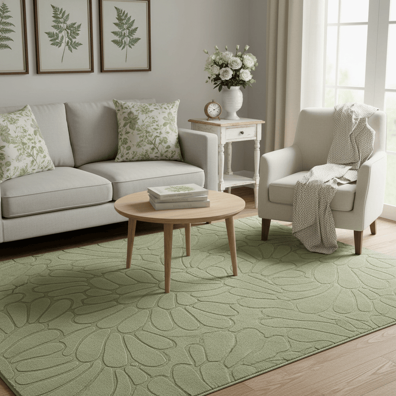 LAURA ASHLEY COLEBY PETALS AREA RUG  by Brink & Campman