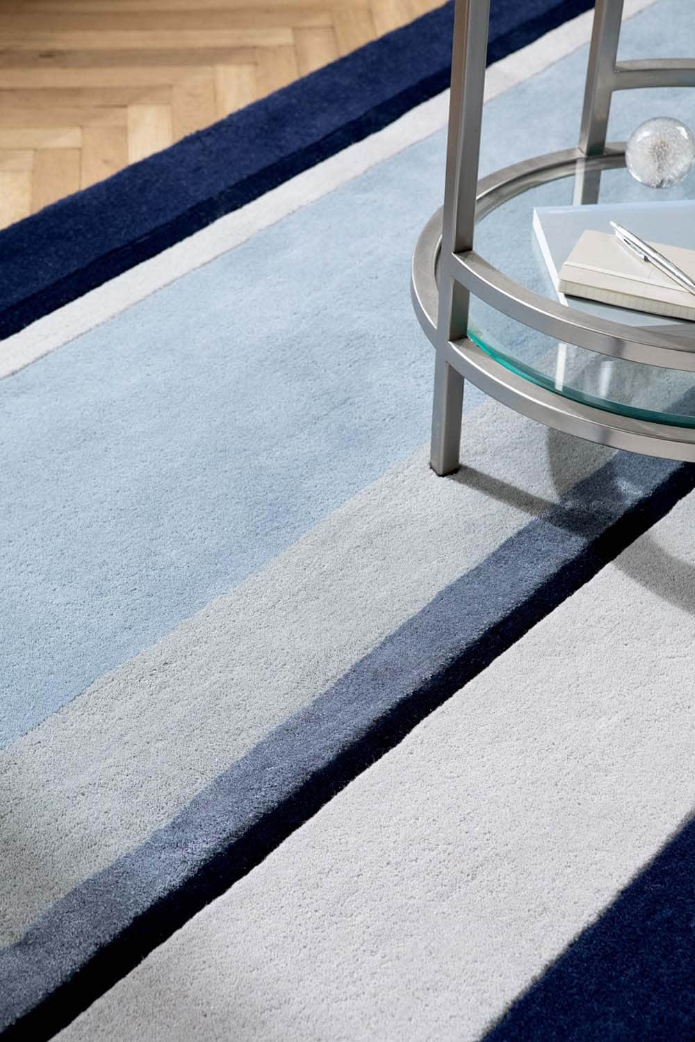 Laura Ashley (Brink & Campman) Designer Rugs Laura Ashley Eaton Pure New Wool/Viscose Rug (available in 2 colours) by Brink & Campman