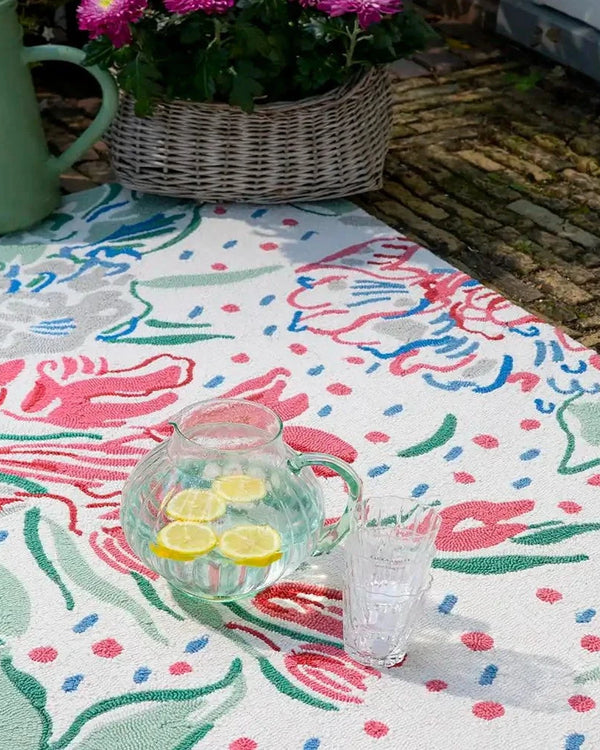LAURA ASHLEY LILITH POPPY RED INDOOR/OUTDOOR RUG  by Brink & Campman