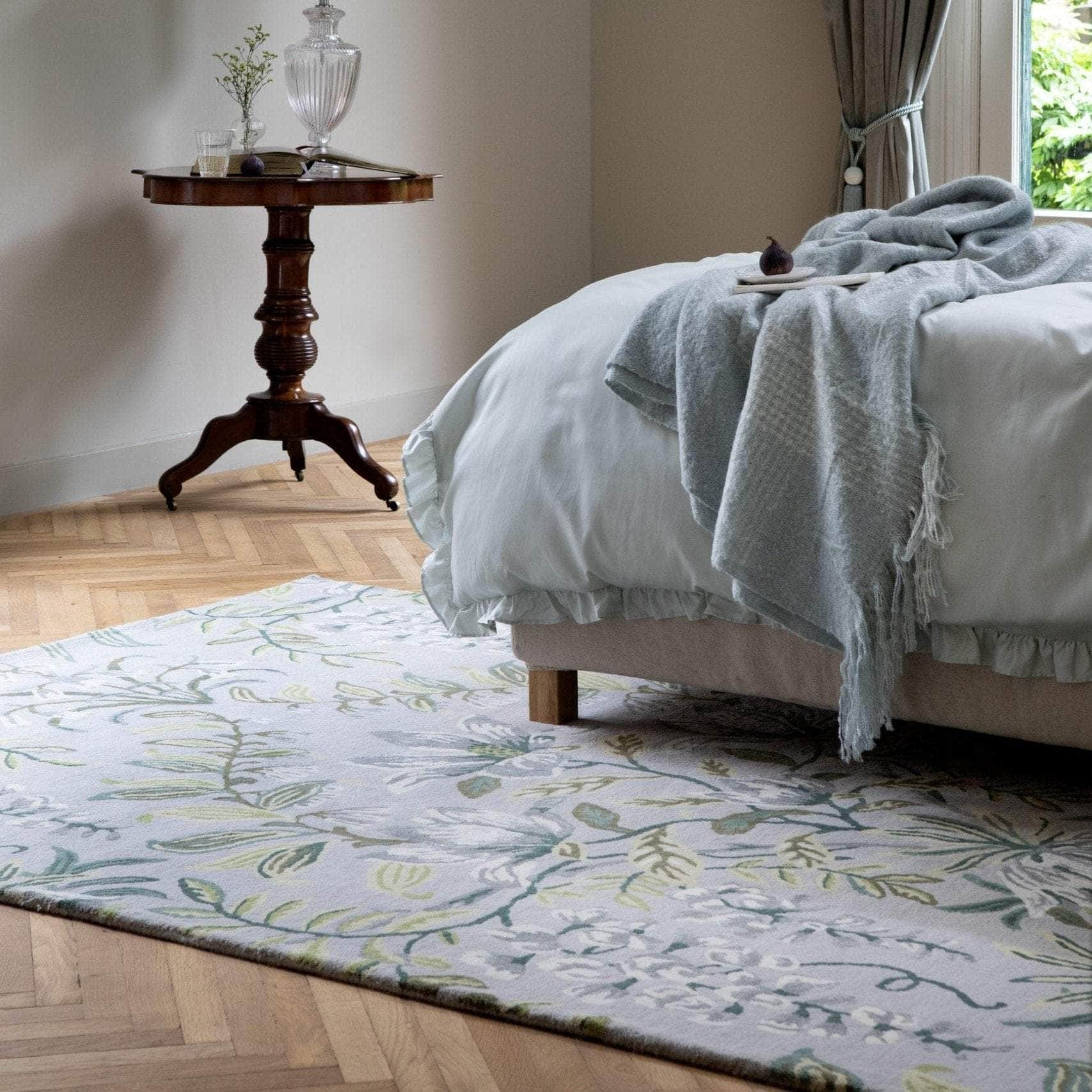 Laura Ashley (Brink & Campman) Designer Rugs Laura Ashley Parterre Sage Pure New Wool/Viscose Rug by Brink & Campman