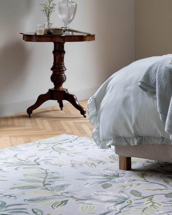 LAURA ASHLEY PARTERRE SAGE PURE NEW WOOL/VISCOSE RUG  by Brink & Campman