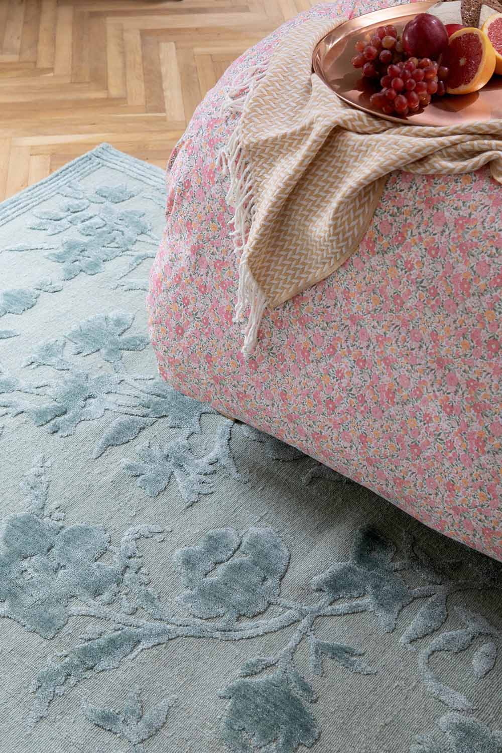 Laura Ashley (Brink & Campman) Designer Rugs Laura Ashley Rye Jacquard Rug (available in 2 colours) by Brink & Campman