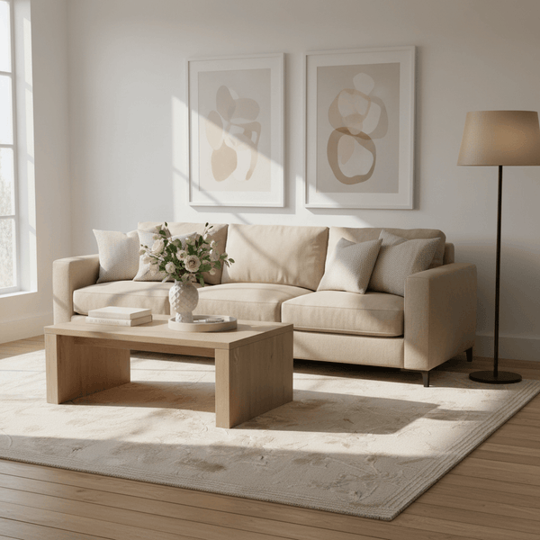 LAURA ASHLEY RYE NATURAL AREA RUG  by Brink & Campman