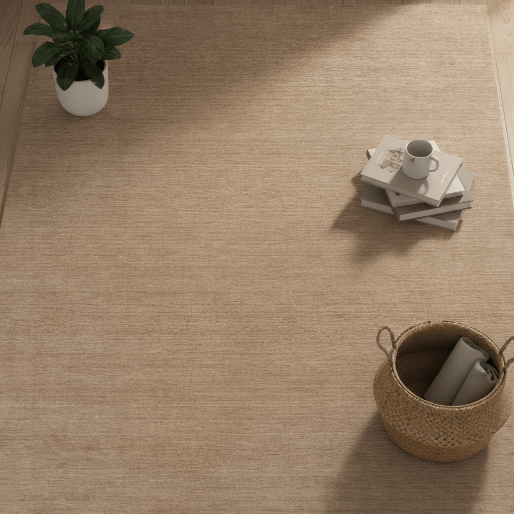 Ligne Pure Designer Rugs 170cm x 240cm (67 in x 94 in) / Camel TERRA RUG  by Ligne Pure