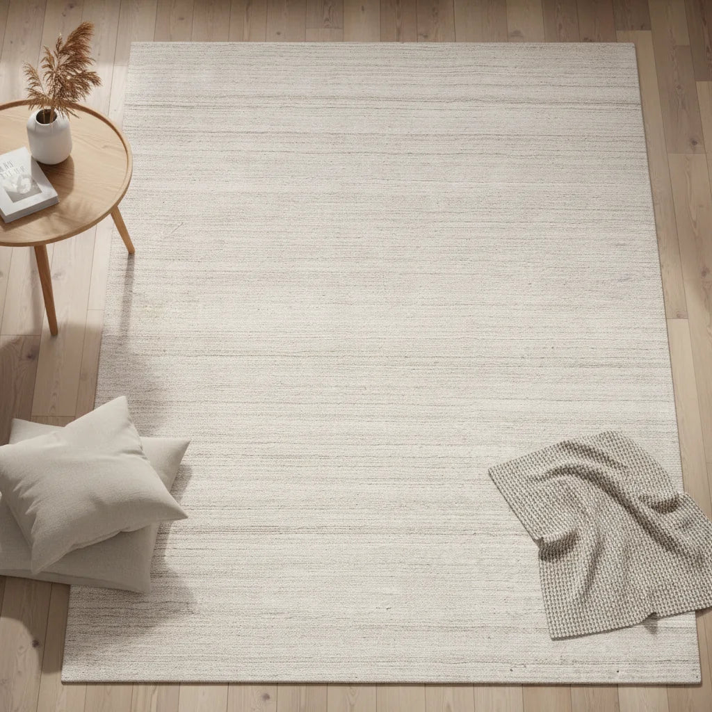 Ligne Pure Designer Rugs Beige / CM 140x200 / INCHES 4’7”x6’7” RIPPLE RUG  by Ligne Pure