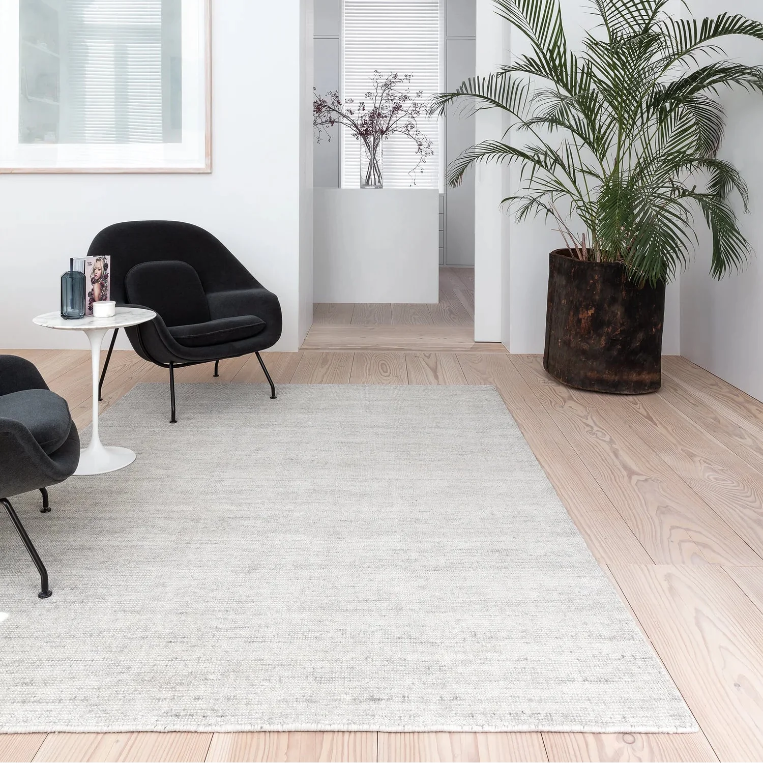 Ligne Pure Designer Rugs Grey / CM 140x200 / INCHES 4’7”x6’7” OAT RUG  by Ligne Pure