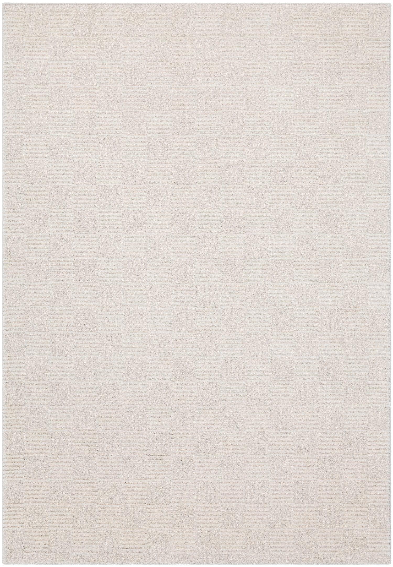 Ligne Pure Rugs Check (Wool/PET blend natural fibre) Handwoven Rug by Ligne Pure (choose from 2 colours)