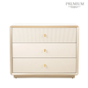 Lina Home Cabinet Amelie Cream Elm 3 Drawer Chest