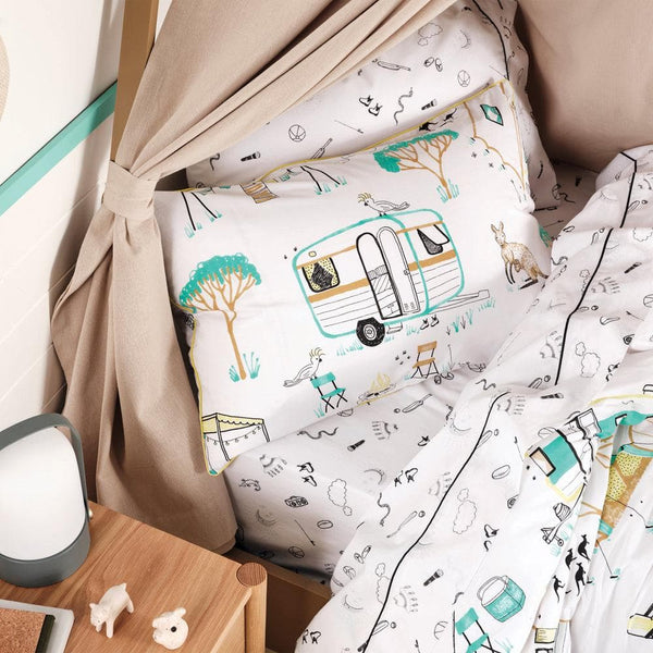 Linen House Kids Down By The River Kids 100% Cotton Duvet Cover Set in Multicolour
