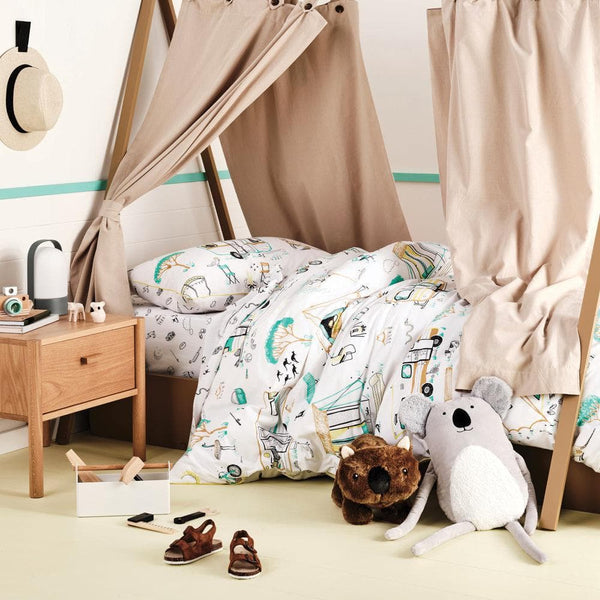 Linen House Kids Down By The River Kids 100% Cotton Duvet Cover Set in Multicolour