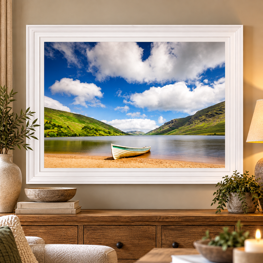 LOCH NA FOOEY FRAMED PRINT – WHITE FRAME | House of Irish Art