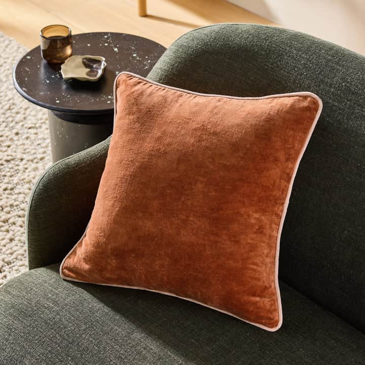 MADE (Riva Home) Cushions BAILEY BRUSHED COTTON VELVET CUSHION by MADE