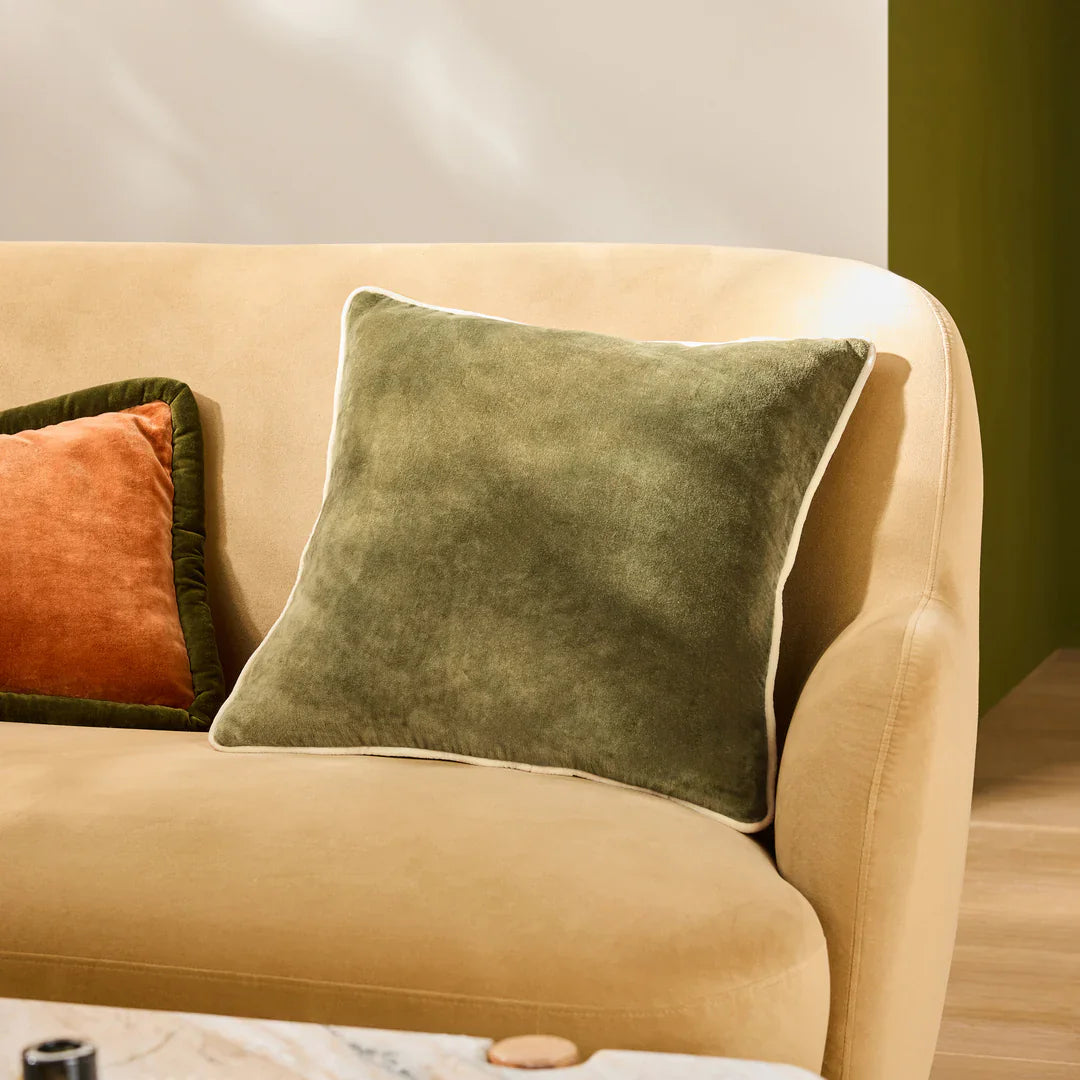 MADE (Riva Home) Cushions BAILEY BRUSHED COTTON VELVET CUSHION by MADE