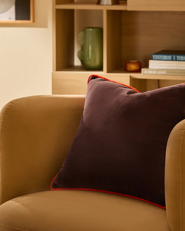BAILEY BRUSHED COTTON VELVET CUSHION by MADE