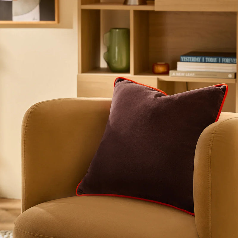 BAILEY BRUSHED COTTON VELVET CUSHION by MADE