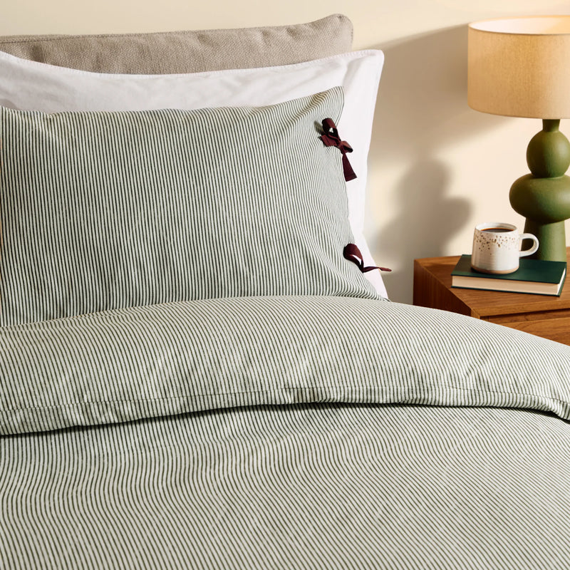 ANSEL STRIPE 100% COTTON DUVET COVER SET by MADE