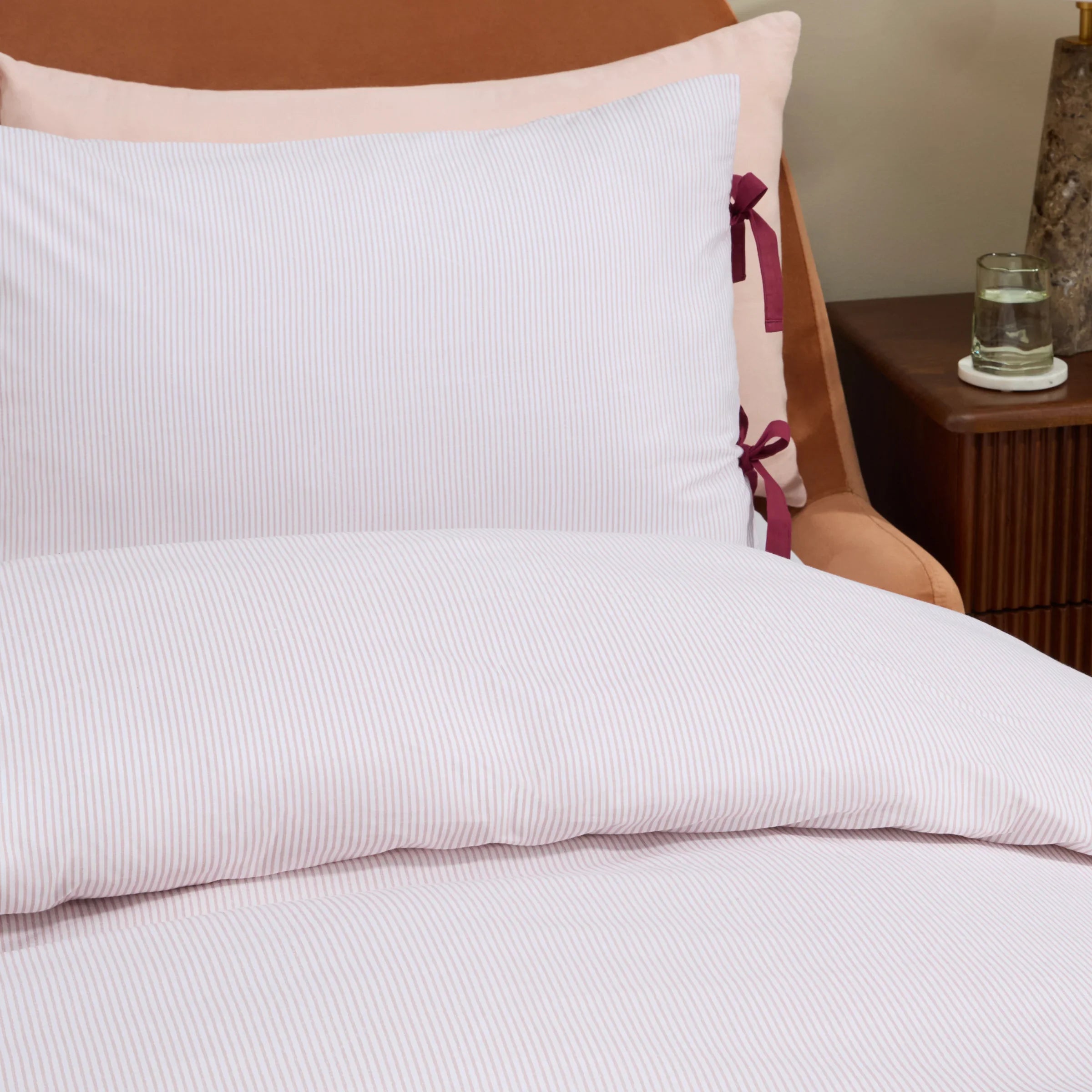 MADE (Riva Home) Duvet Cover set ANSEL STRIPE 100% COTTON DUVET COVER SET by MADE