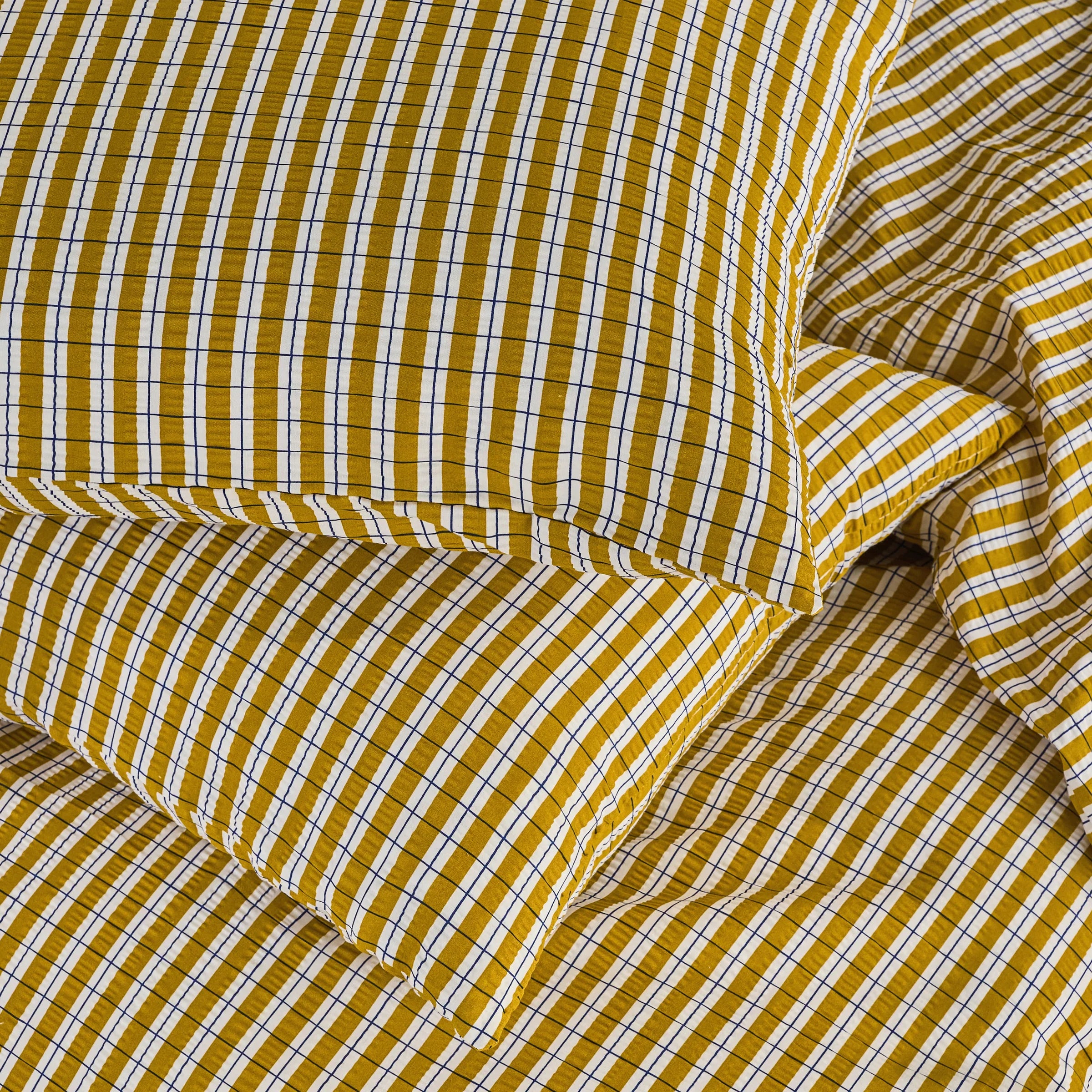 MADE (Riva Home) Duvet Cover set FELIX SEERSUCKER 100% COTTON DUVET COVER SET by MADE