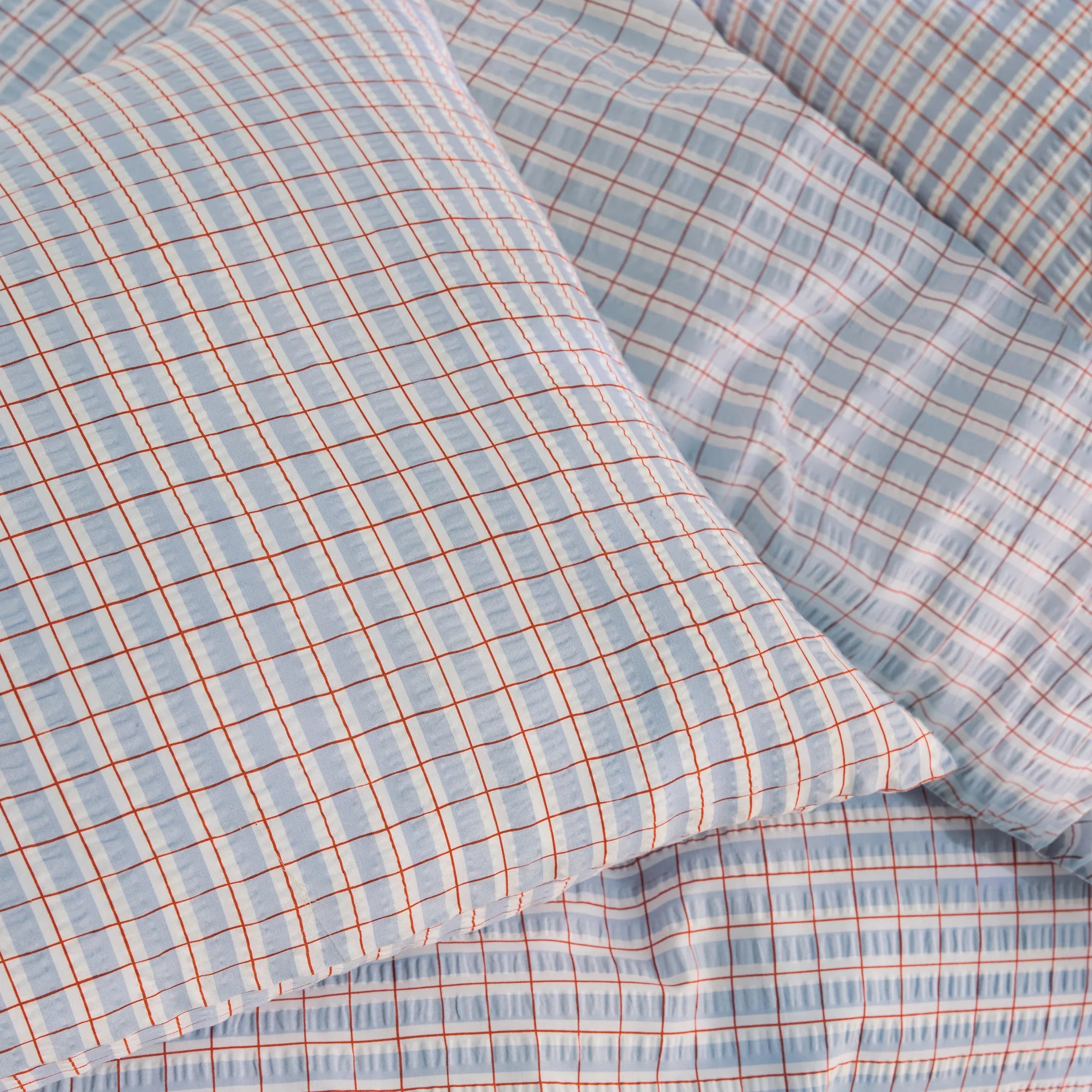 MADE (Riva Home) Duvet Cover set FELIX SEERSUCKER 100% COTTON DUVET COVER SET by MADE