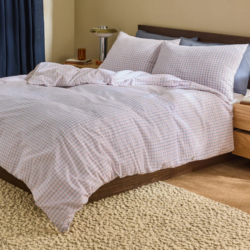 FELIX SEERSUCKER 100% COTTON DUVET COVER SET by MADE