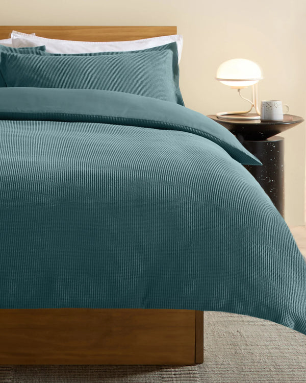 COSY WAFFLE 100% COTTON DUVET COVER SET by MADE