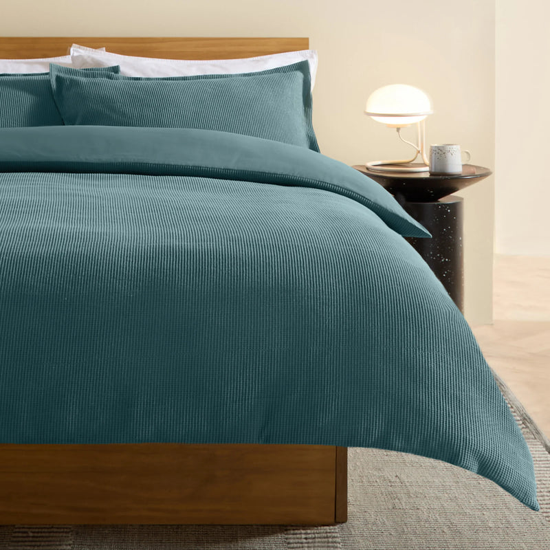COSY WAFFLE 100% COTTON DUVET COVER SET by MADE