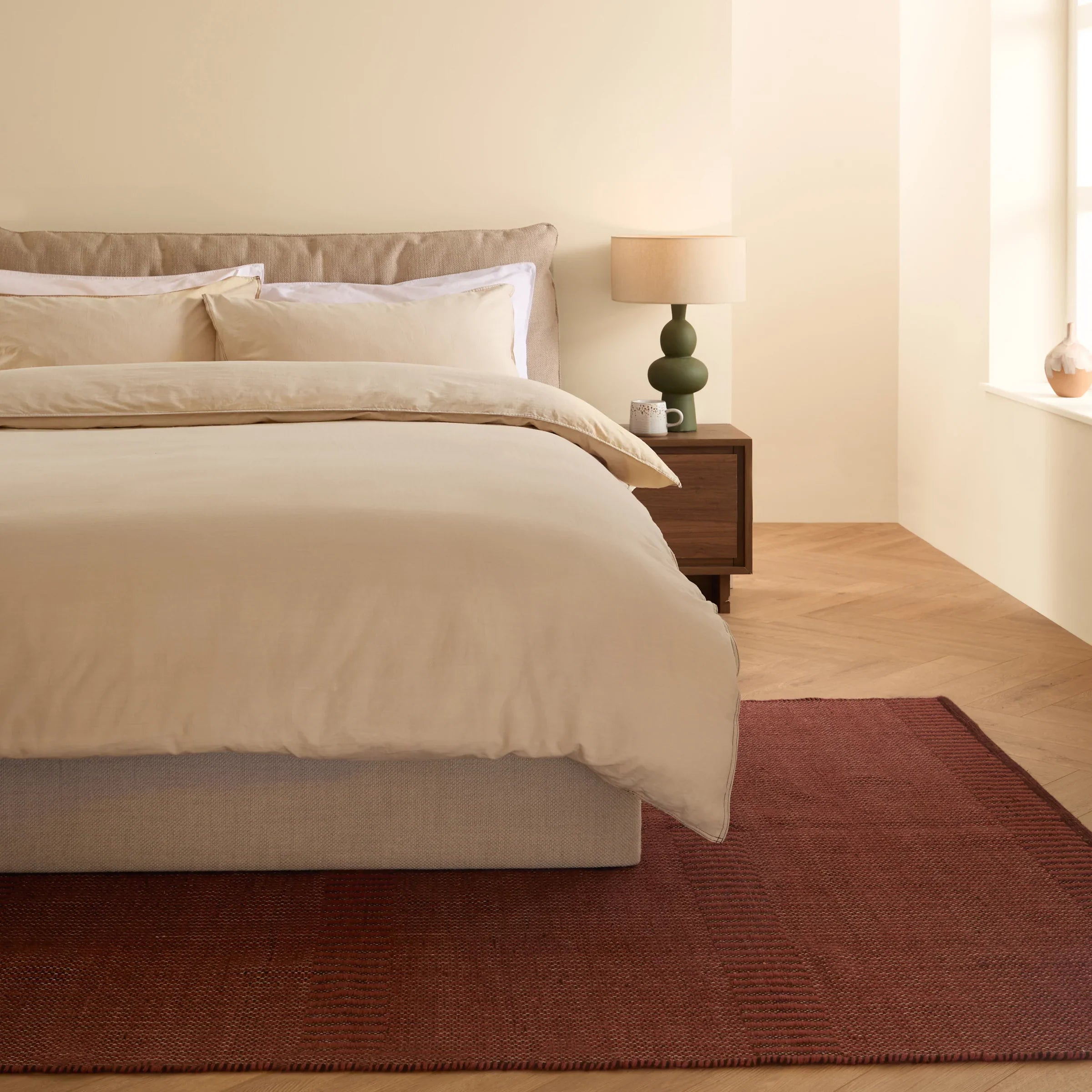 MADE (Riva Home) Duvet Cover set Single Duvet set / Natural TEXTURED 100% COTTON DUVET COVER SET  by MADE