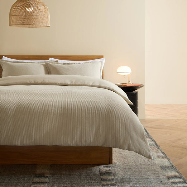 COSY WAFFLE 100% COTTON DUVET COVER SET by MADE