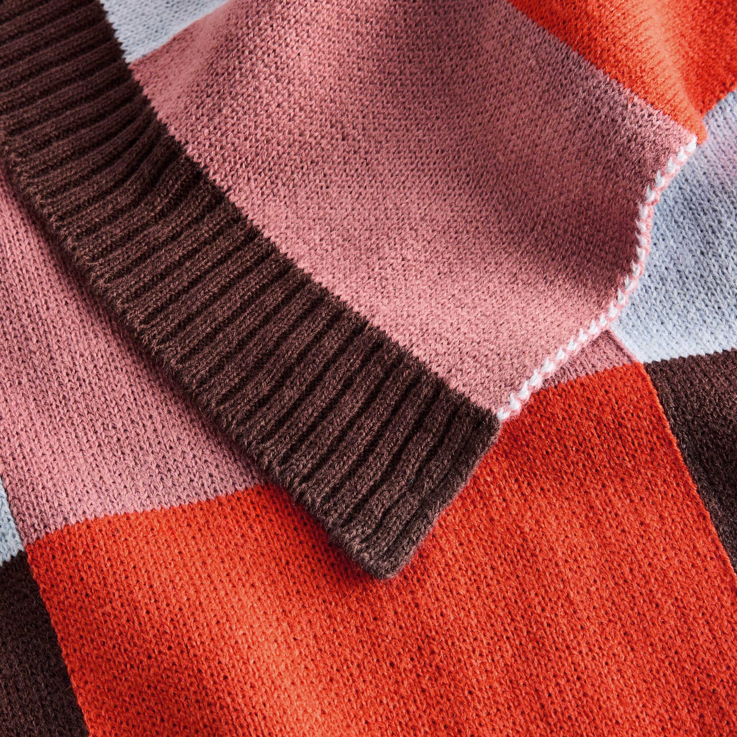 MADE (Riva Home) MADE Throw KEAVA KNITTED THROW ORANGE  by MADE