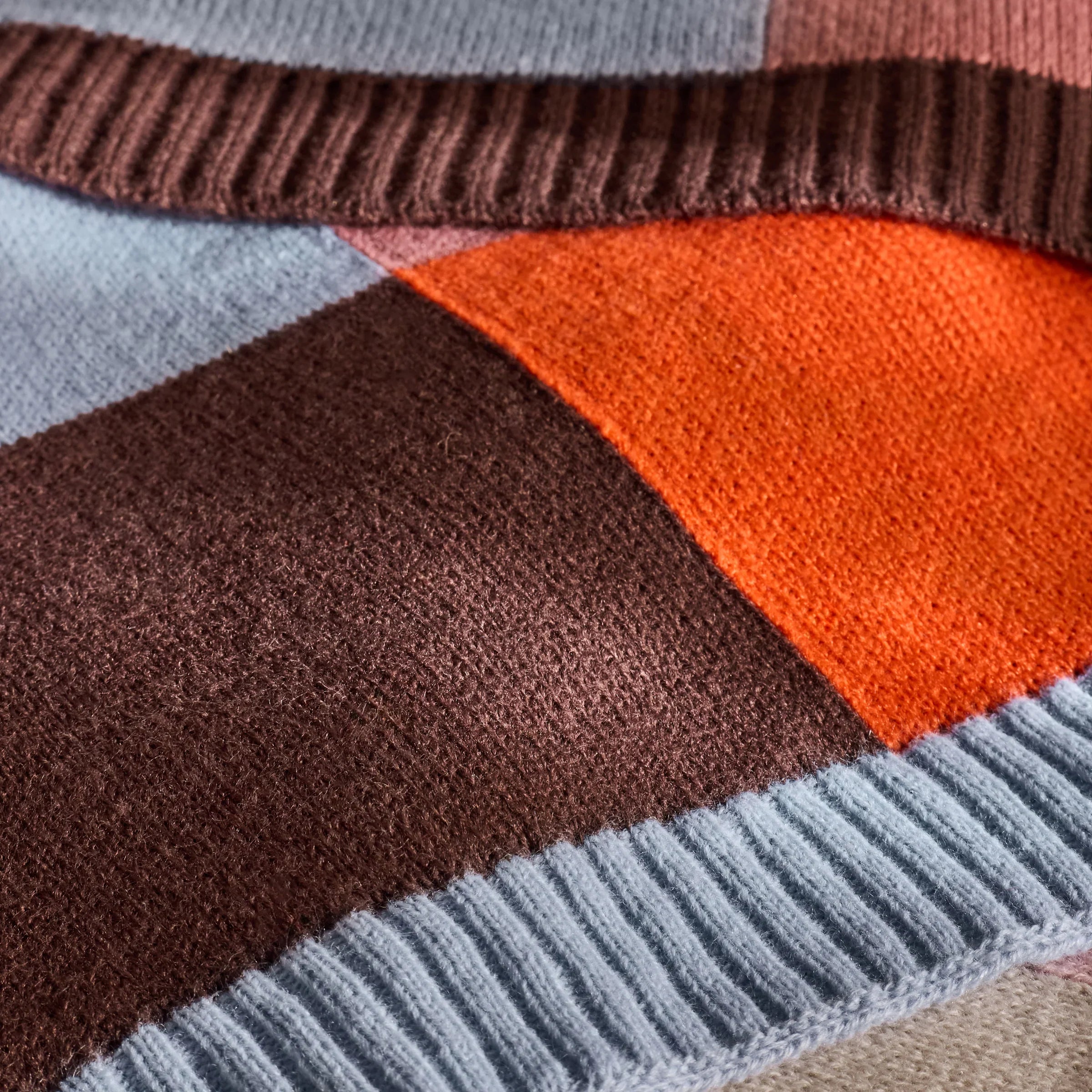 MADE (Riva Home) MADE Throw KEAVA KNITTED THROW ORANGE  by MADE