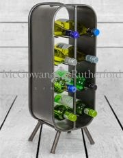McGowan Rutherford Wine Caddy Camden Industrial Design - 8 Bottle Wine Rack