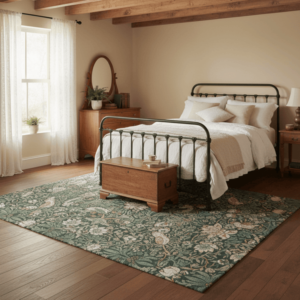 MORRIS AND CO STRAWBERRY THIEF AREA RUG  by Brink and Campman