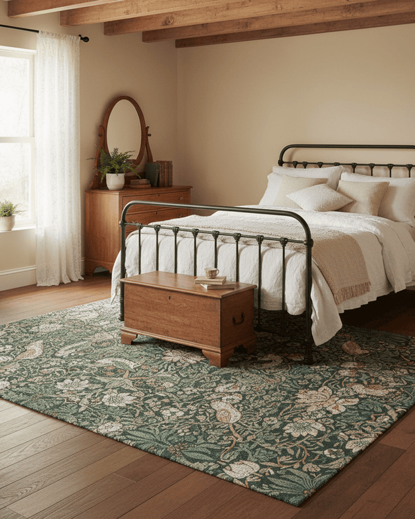 MORRIS AND CO STRAWBERRY THIEF AREA RUG  by Brink and Campman